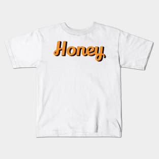 Honey Sweet retro lettering design Kids T-Shirt